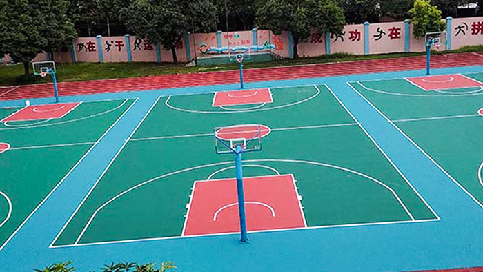 彩色籃球場造價