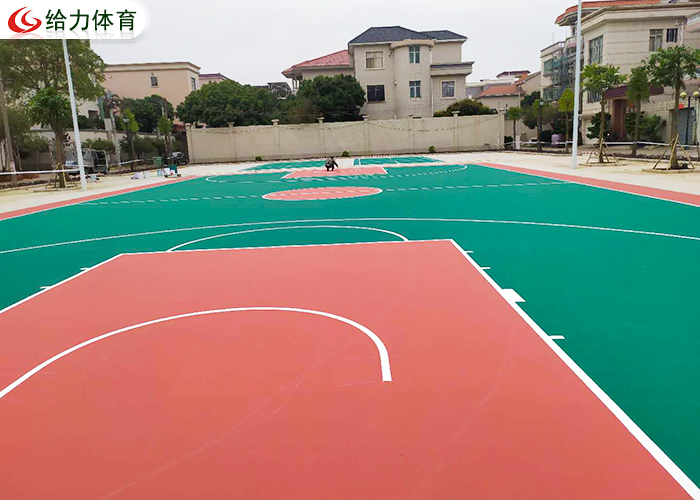 彩色籃球場造價