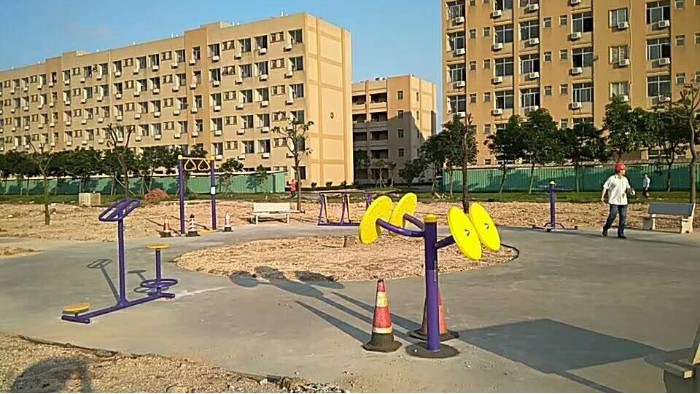 廣東新會富華鑄鍛有限公司安裝給力體育健身設施順利完工